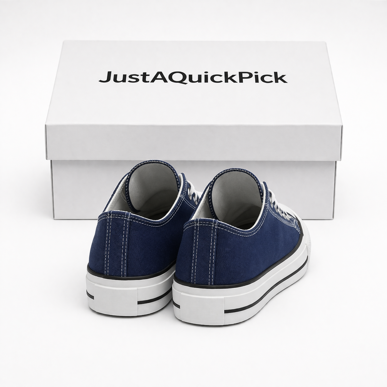 Funny Cat Meme Im Done Sneakers – Blue Canvas Low Top Shoes, Cute Casual Gift for Women & Men